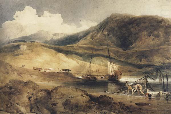 John sell cotman Barmouth Ferry (mk47) china oil painting image